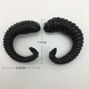 White Simulation Goat DIY Headband Sheep Horn Artificial Plastic Gothic Craft Head Wear Decoration  Birthday Cosplay  Christmas