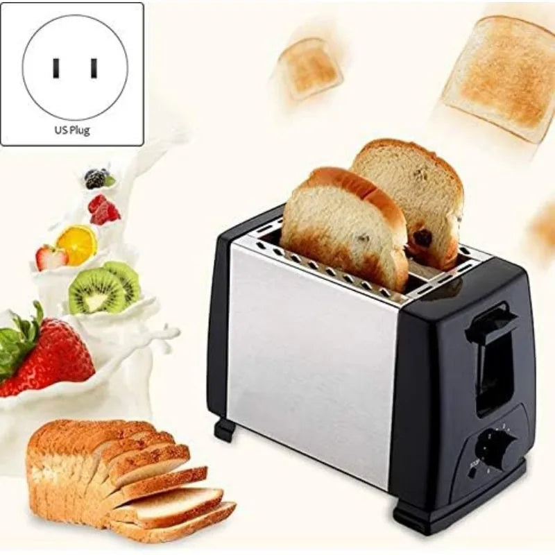 Toaster 2 Stainles Steel Bread Extra Wide Slot Toasters,Electrical Bread Machine for Waffles,One-click Cancel Setting Toaster