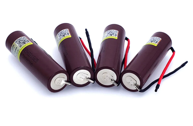 Liitokala new HG2 18650 3000mAh Rechargeable battery 18650HG2 3.6V discharge 20A, dedicated batteries+DIY Silica gel Cable