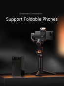 The Horizon Lock | AI-Powered 3-Axis Smartphone Gimbal with Face Tracking & Extension Rod