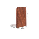 1pc Walnut Wood Bookends L-shaped Desk Organizer Desktop Book Holder School Stationery Office Accessories Nature Wood Book Stand