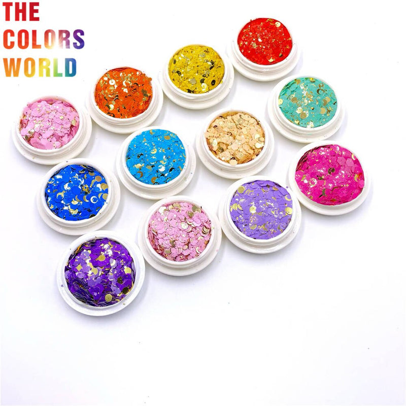 TCT-381 Mix Shape Chunky Glitter Nails Glitter Nail Art Decoration Confetti Style Body Art Tumbler  Accessories Party Supplier