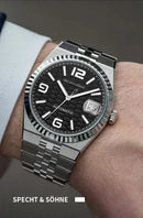Specht & Söhne New Mens Watches Miyota 8215 Automatic Mechanical Wristwatches Stainless Steel Watch Relogio Masculino 37MM