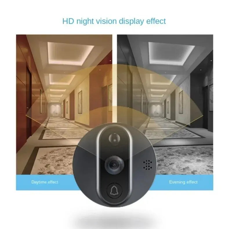 Tuya Peephole Doorbell Camera 3MP Security Smart Home 4.3 IPS Screen Night PIR Wifi Phone Wireless Digital Door Bell for Home