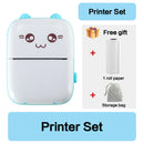 Mini Thermodrucker Drahtlos BT 200dpi Etikett Foto Notiz Falsche Frage Druck Tag Bluetooth Drucker USB Kabel Tragbar