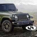 2er-Pack für Jeep Wrangler JK JL Gladiator JT 2007-2023+ vordere Stoßstangenhaken-Abdeckungen Anhängerkupplungsschutz Auto Zubehör Neu