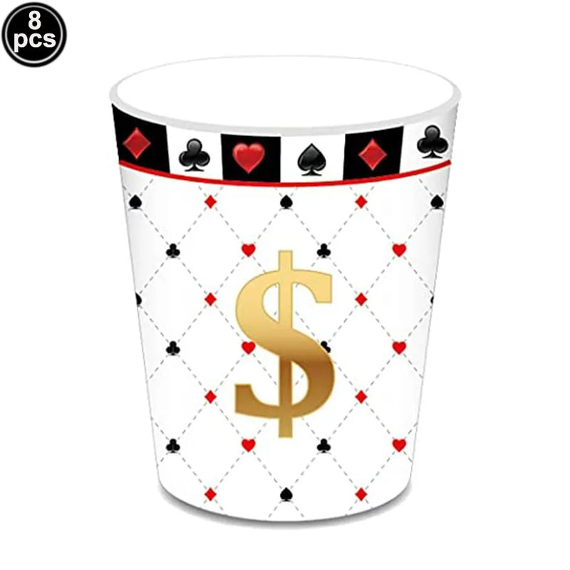 Casino Table Runner Decor Las Vegas Table Cover Poker Night Themed Table Decoration Casino Playing Card Birthday Party Supplies