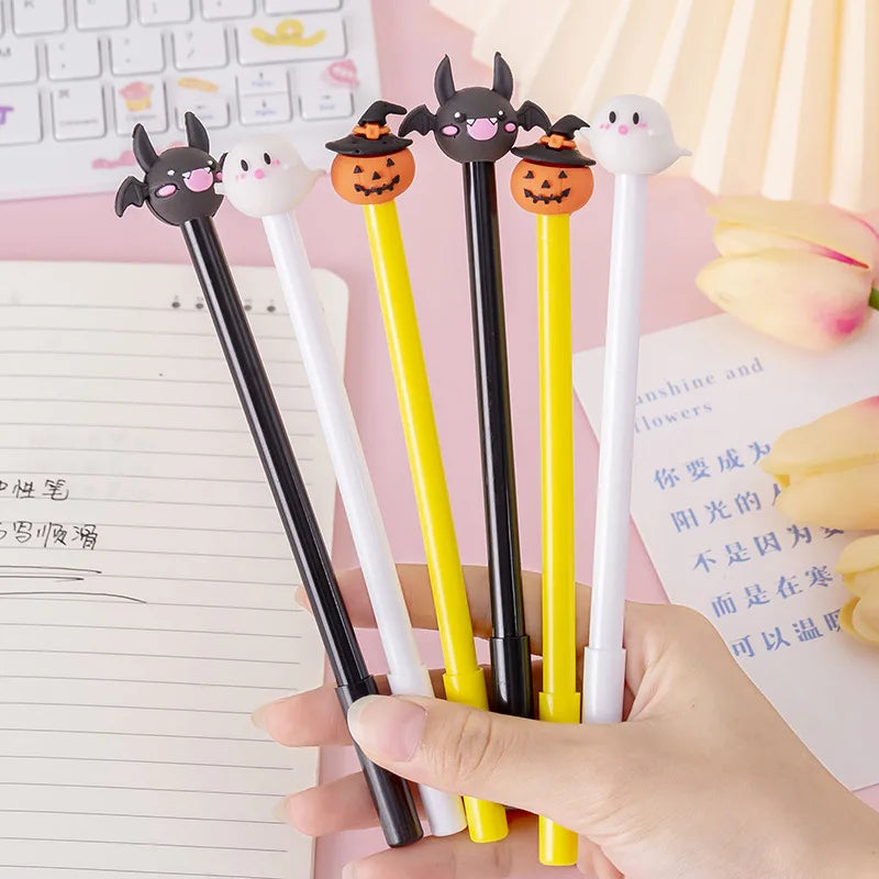 1 Pieces Lytwtw's Stationery Cute Cartoon Halloween Pumpkin Cushaw Gel Pen School Office Kawaii Supplies Creative Gift Pens