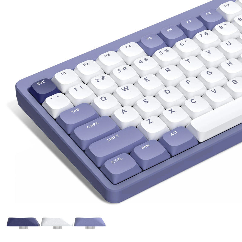 WOMIER 143 Keys Low Profile Keycaps Double Shot PBT Custom Key Caps Set for Cherry MX Switches Gamer Mechanical Keyboard