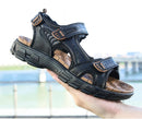 New Fashion Summer Leisure Men Shoes Beach Sandals High Quality Genuine Leather Sandals Soft Large Size Men's Sandals Size 38-48