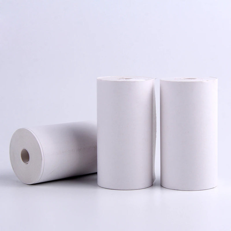 3/5/10 Rolls White Thermal Papers 57*25mm for Mini Portable Printing Papers for Bluetooth Wireless Printer.