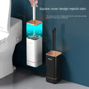 Toilettenbürste TPR Silikon Zuhause Ohne Tote Ecke Reinigungsbürste WC Reinigungsgerät Wandmontage Toilettenbürste Bad-Accessoires