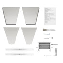 4L/1.06gal Grain Grinder Manual Crank Adjustable Granularity Stainless Steel For Milling Barley, Wheat, And Other Grains