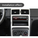 Podofo 1Din Double USB MP3 Player ISO Port Car Radio Key Touch USB 4 Channel Audio Output Bluetooth Remote Control Car Stereo