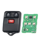 KEYYOU 3/4-Tasten-Funkfernbedienung 315 MHz für Ford Ecosport Mazda Tribute V6 3.0 Fernbedienung Sender CWTWB1U345