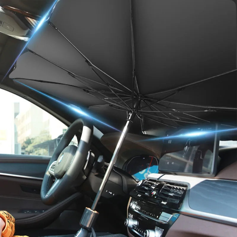 Car Sunshade Umbrella Car Sun Shade Protector Parasol Summer Sun Interior Windshield Protection Accessories For Auto Shading