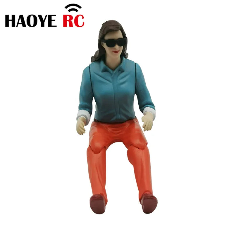 Haoye 1Pc Male/Female With/Without Sunglasses Truck Driver For RC Plane Car Truck Boat Hobby Toy Model Pilot Figure