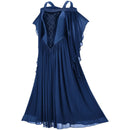 The Hollow Eve | Cold-Shoulder Gothic Dress with Butterfly Sleeve