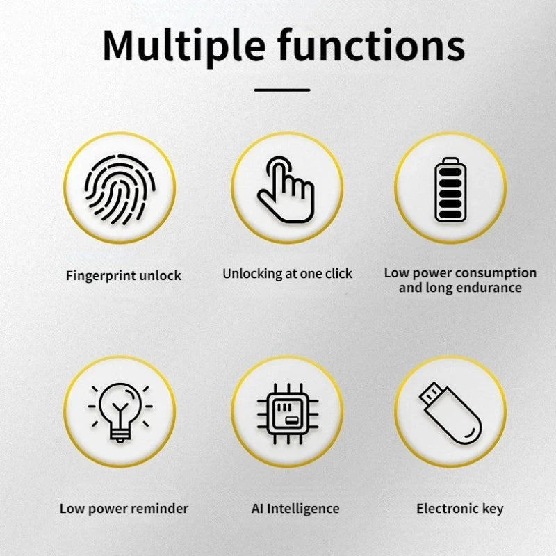 Tuya Smart Home Cabinet Drawer Lock Biometric Fingerprint Digital Electronic Lock Privacy File APP Unlock Security Protection