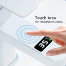 Shinesia Smart LCD Bathroom Basin Faucet Sink Faucet Touch Screen Brass Deck Mount Cold Hot Water Mixer Bathroom Crane