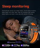 New Outdoor 10ATM Waterproof Swim Smart Watch Men GPS Compass Flashlight 540mAh Large Battery Bluetooth Call Sport HD Smartwatch