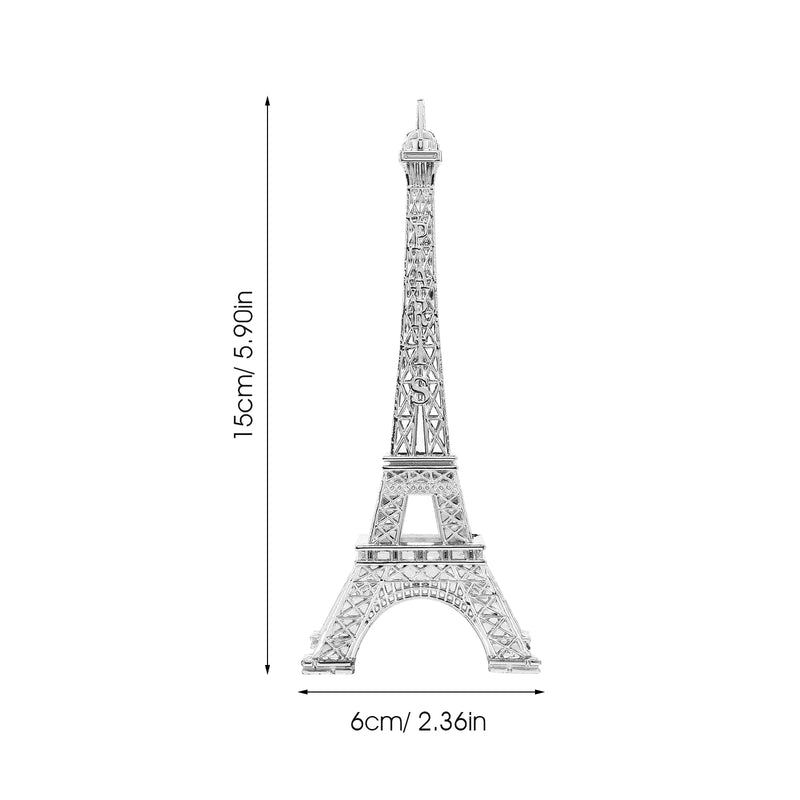 Eiffel Tower Statue Model Metal Mini Decorative Paris Eiffel Tower Figurine Ornament for Souvenir