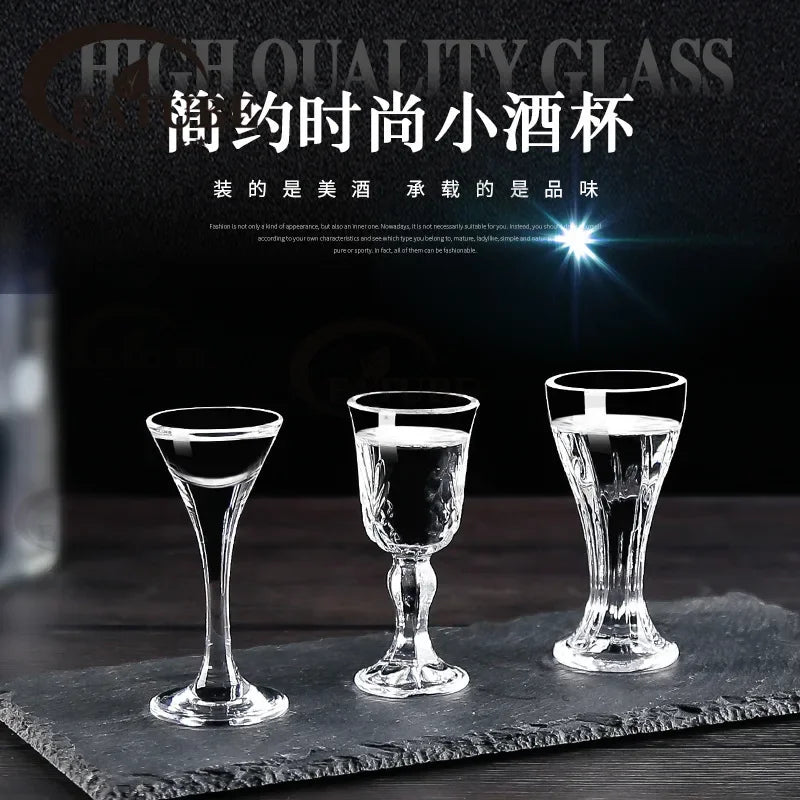 6PCS FATUBE SHOT Glass Baijiu Household Wine Pot Wine Cup Small One beaker Bullet Cup Liquor Set