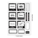 1Sheet Spring Cherry Blossom Season Clear Stamps for DIY Scrapbooking Flowers Silicone Clear Stamp Seals for Cards Making Photo