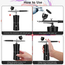 Portable Airbrush With Compressor Kit For Beauty Nail Art Cake Decorating Makeup Model Painting