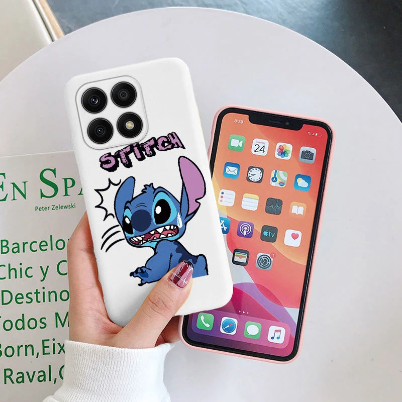 For Honor X6 X6S Stitch Baby Cute Phone Case Soft Silicone Shockproof Cover Couple Lilo Stitch Angel Capa For Honor X 6 Shell