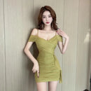Bodycon Mesh Woman Dress Sexy Coquette Mini Short Sundress Sleeve Dresses for Women Corset Slip Tight Elegant Luxury Trendy Y2k