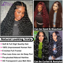 Lemoda 12A 13x6 Full Frontal Lace Wig Water Wave Virgin Human Hair Wig 13x6 HD Lace Front Wigs For Women 180 Density Pre Plucked
