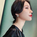 Exquisite elegante Lilienblumen-Ohrstecker für Damen, luxuriös, mikro-eingelegter Zirkon, kleine Ohrringe, koreanischer Hochzeitspartyschmuck