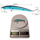 Long Tail Minnow Fishing Lure 10cm 9g Floating Hard Bait Artificial Wobbler Crankbait 3D Eye 10 Color Carp Perch Fishing Tackles
