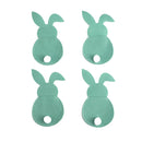 4Pcs Easter Bunny Felt Cutlery Holder Bag Happy Easter Decorations for Home Tableware Accessories Rabbit Cutlery Cover Bag Table