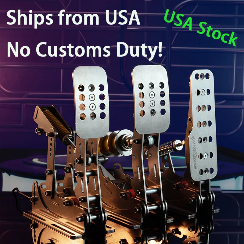 SIMJACK Ultimate Pedals Sim Racing Pedals PC Racing Simulator Pressure Sensor Load Cell HE Hydraulic Pedal