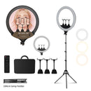 SH Upgrade 18inch Ring Light  Selfie LED Video Lamp With Tripod Stand Phone Clip For YouTube Live Light Photo Photography Studio