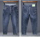 Hot summer jeans for men, trendy Korean style, slim fit