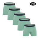5 Stück neue Herrenunterhosen Polyester Boxershorts Unterwäsche Mann Pack Unterhosen Herren Marke Sexy Homme Boxer Shorts Männliche Eisseide Slips