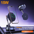The MagDock | 15W Foldable Magnetic Wireless Car Charger for iPhone & Android