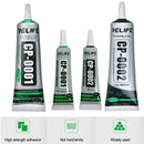 RELIFE 50ML 15ML Transparenter schwarzer Klebstoff Klarer Flüssigkleber Wasserdicht für Handyrahmen LCD-Bildschirm Rückseite Reparatur
