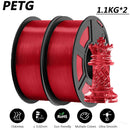 JAYO 2 Rolls 3D High Speed Matte PETG/PETG Filament 1.75mm 600mm/s Print Range High Flow Speedy PETG 3D Printer Filament for 3D