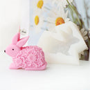 Flat Butterfly Silicone Candle Mold Flower Animal Bunny Easter Egg Festival Gift Home Decoration Hedgehog Aromatherapy Plaster