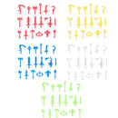 Candy Color My Weapons Building Blocks Soldier Figures Bow Arrow Pickaxe Hoe Sword Military Accessories Bricks Toys Gift Kid C12