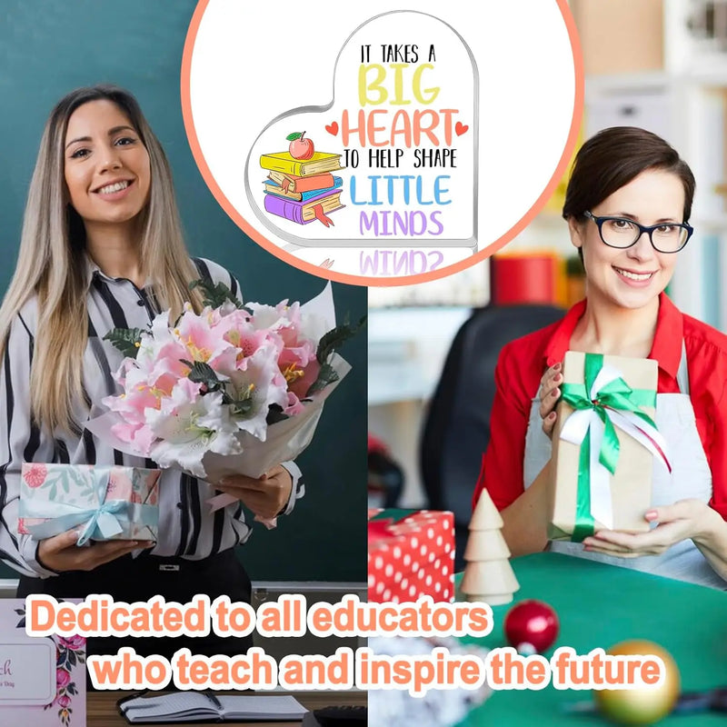 Teacher Appreciation Gifts Teachers Day Teacher gifts Thank You Gifts for Women It Takes a Big Heart to Shape Little Minds