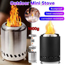 Mini Tabletop Firepit Smokeless Tabletop Fire Pit Stainless Steel Indoor Outdoor Table Top Firepit for Camping Outdoor Patio