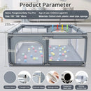 2026 Baby Playpens Light Gray Corralito for Baby Playground with Pull Ring Child Safety Barrier Fence Ball Box Game Playpen
