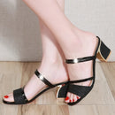 High Heel Sandals Women Shoes Peep toe Square Heels Ladies Sandals 2022 Summer Shoes Woman Fashion Heel 6cm A645