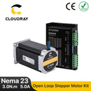 Cloudray Nema 23 Open Loop Stepper Motor Kit 2 Phase 3N.m 5.0A 23CS30C-500+DM556S for 3D printer CNC Engraving Milling Machine
