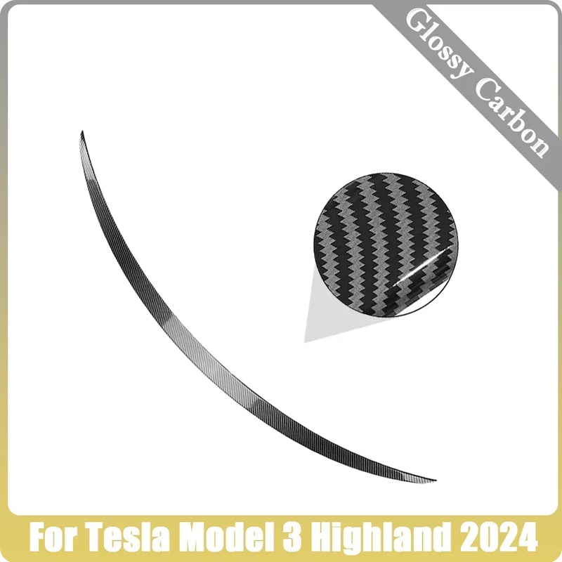 XVIP Real Carbon Fiber Wing For Tesla Model 3 17-23 Highland Trunk Lid Spoiler Compatible With Model Y 21-24 Exterior Accessory